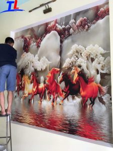 Trung Liên miễn phí thi công cho khách hàng tại Hà Nội nếu mua tranh dán tường từ 10 m2